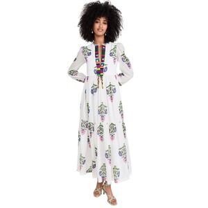 Alix of Bohemia Paradise Oahu Maxi Dress XS | NWT | Artisan Embroidered Boho